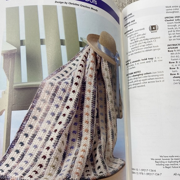 Hooks only quick stitch afghans crochet guide instructions book - Picture 8 of 11